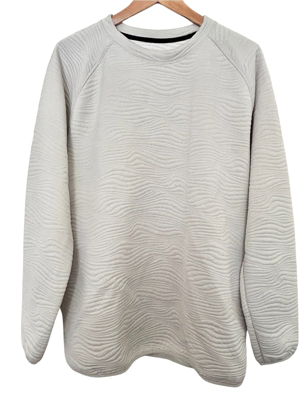 Nike Men’s Dri-FIT Tour Quilted Crewneck Golf Sweater XL Light Bone